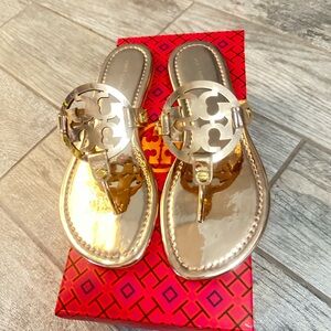 Tory Burch Gold Metallic Sandals
